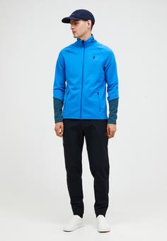 Rückansicht von Peak Performance Fleecejacke Herren azurblau