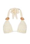 Moda Minx Lace Nautilus Shell Bikini Oberteil Damen - White