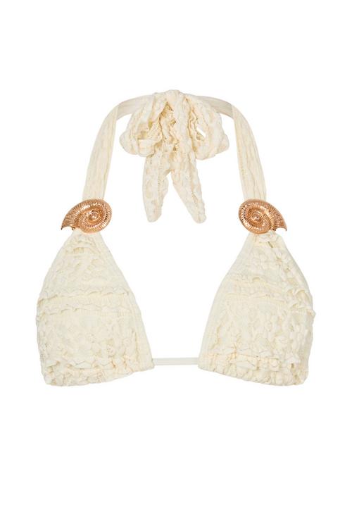 Moda Minx Lace Nautilus Shell Bikini Oberteil Damen