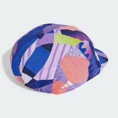 Rückansicht von adidas Pattern Clash Fahrradkappe Cap Multicolor / Dark Blue / White