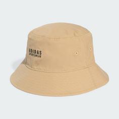 Rückansicht von adidas Sportswear Classic Stoffhut Hut Warm Sandstone / Black