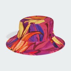 Rückansicht von adidas adidas x FARM Premium Stoffhut Hut Damen Multicolor / Bold Pink / Semi Spark