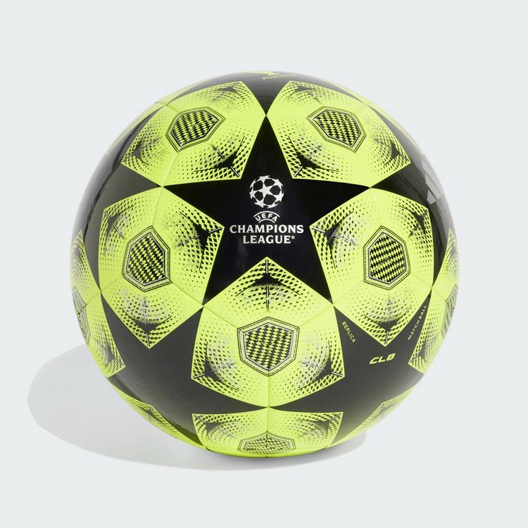 adidas adidas UCL 24/25 Knockout Phase Club Ball Fu&szlig;ball - Solar Yellow / Black / Silver Metallic - 0 | SportScheck