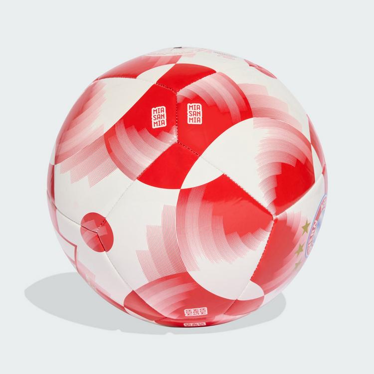 adidas adidas FC Bayern M&uuml;nchen Heimspiel Club Ball Fu&szlig;ball - White / Red / Gold Metallic - 0 | SportScheck