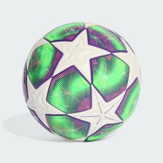Rückansicht von adidas UWCL 25/26 League Stage Pro Ball Fußball White / Shock Pink / Multi / Solar Yellow