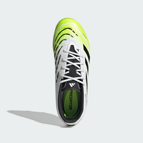 Rückansicht von adidas Predator Elite Kids FG Fußballschuh Fußballschuhe Kinder Cloud White / Core Black / Lucid Lemon