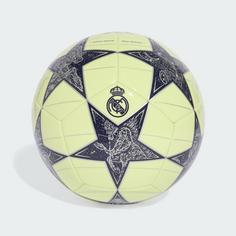 Rückansicht von adidas UCL Real Madrid Club Ball Fußball Almost Lime / Silver Metallic / Noble Ink