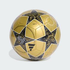 Rückansicht von adidas UCL Club 25/26 League Stage Ball Fußball Gold Metallic / Black / White