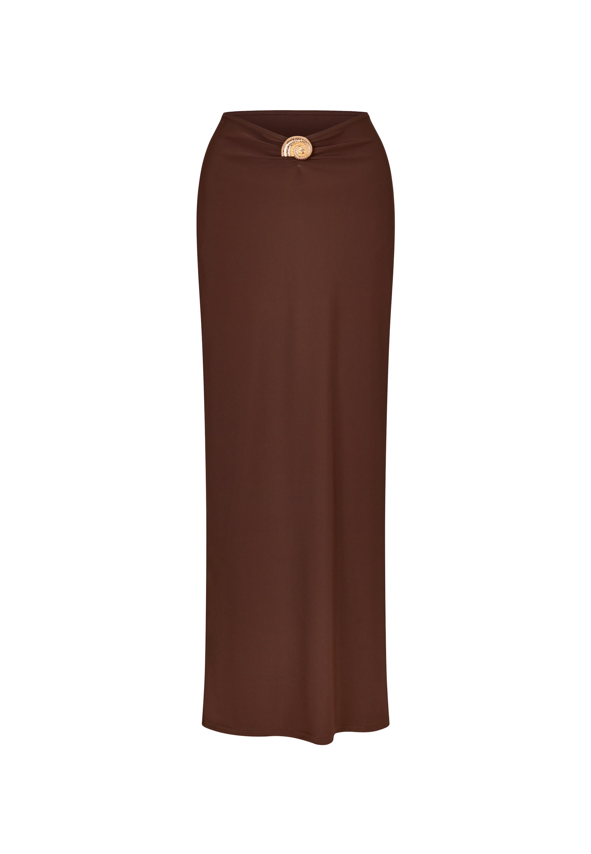 Moda Minx Nautilius Shell Maxirock Damen - brown