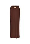 Moda Minx Nautilius Shell Maxirock Damen - brown
