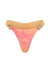 Moda Minx Nautilus Shell Fixed Bikini Bottom Bikini Hose Damen - orange