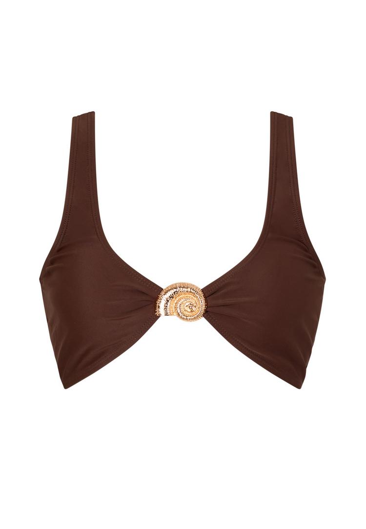 Moda Minx Moda Minx Nautilius Shell Knot Bikini Top Bikini Oberteil Damen - brown - 0 | SportScheck