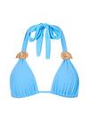 Moda Minx Nautilis Shell Triangle Bikini Top Bikini Oberteil Damen - Powder Blue