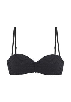 Lascana Bügel-Bandeau-Bikini-Top Bikini Oberteil Damen schwarz