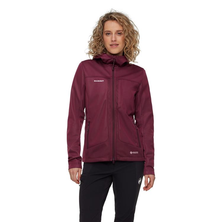 Mammut Mammut Ultimate VIII SO Hooded Softshelljacke Damen - vin-black - 0 | SportScheck