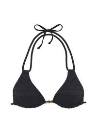 Lascana Triangel-Bikini-Top Bikini Oberteil Damen - schwarz