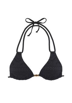 Lascana Triangel-Bikini-Top Bikini Oberteil Damen schwarz