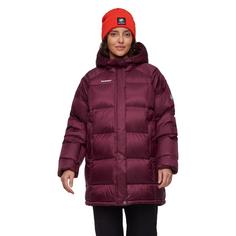 Rückansicht von Mammut Glacier Glow Hooded Daunenjacke Damen vin