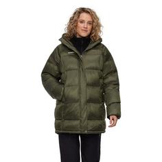 Rückansicht von Mammut Glacier Glow Hooded Daunenjacke Damen dark marsh