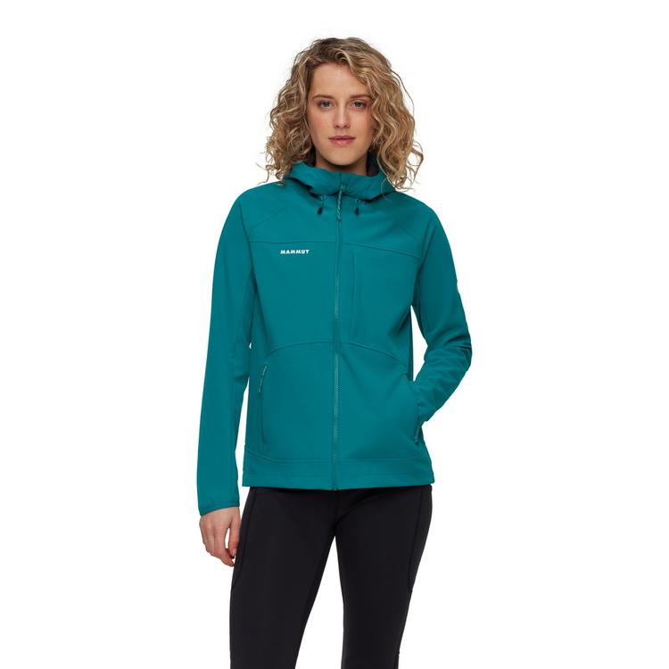 Mammut Mammut Ultimate Comfort SO Hooded Softshelljacke Damen - deep teal - 0 | SportScheck