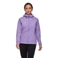 Rückansicht von Mammut Ultimate Comfort SO Hooded Softshelljacke Damen lavandin