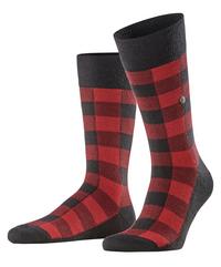 Burlington Buffalo Check SO Socken Herren - black (3000)