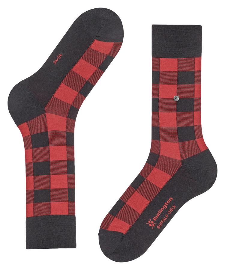Burlington Burlington Buffalo Check SO Socken Herren - black (3000) - 2 | SportScheck