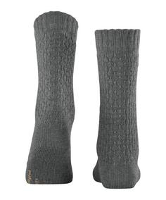 Rückansicht von Burlington Orkney SO Freizeitsocken Damen light greymel. (3390)