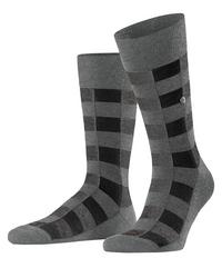 Burlington Buffalo Check SO Socken Herren - dark grey (3070)