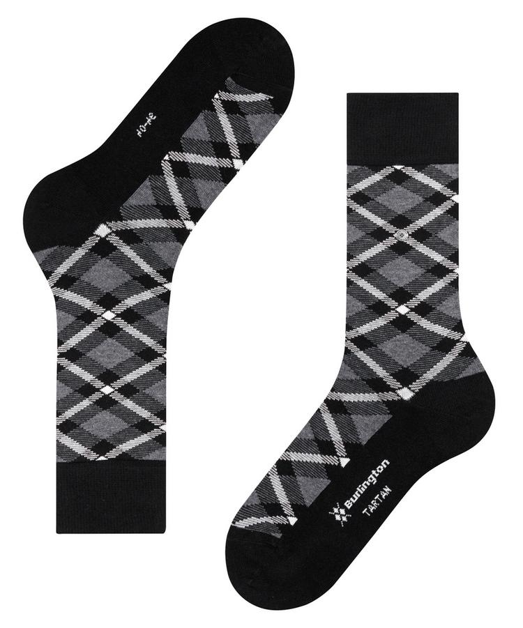 Burlington Burlington Tartan SO Socken Herren - black (3000) - 2 | SportScheck