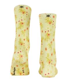 Rückansicht von Burlington Floral Romance SO Freizeitsocken Damen lemon (7498)