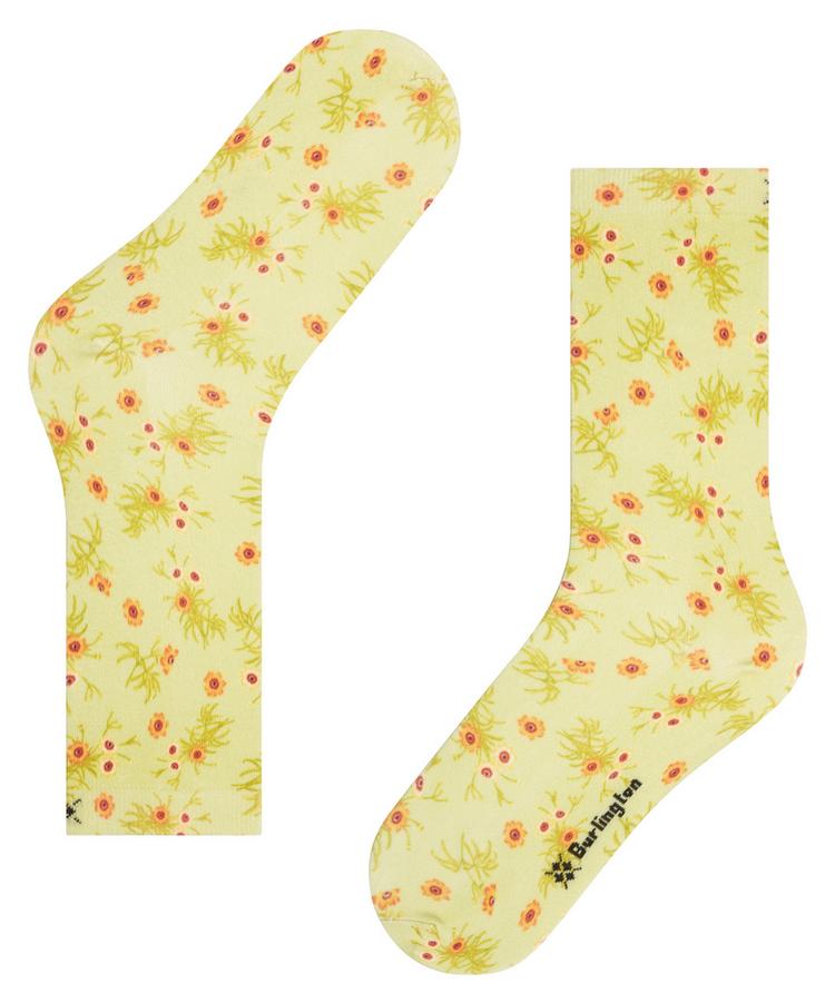 Burlington Burlington Floral Romance SO Socken Damen - lemon (7498) - 2 | SportScheck