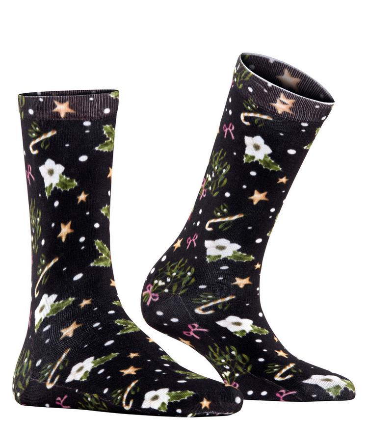 Burlington Burlington Fancy Christmas SO Socken Damen - black (3000) - 0 | SportScheck