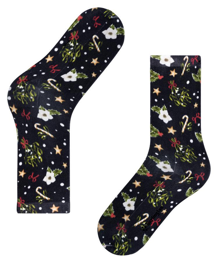 Burlington Burlington Fancy Christmas SO Socken Damen - black (3000) - 2 | SportScheck