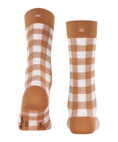 Rückansicht von Burlington Vichy SO Freizeitsocken Damen brown sugar (5152)