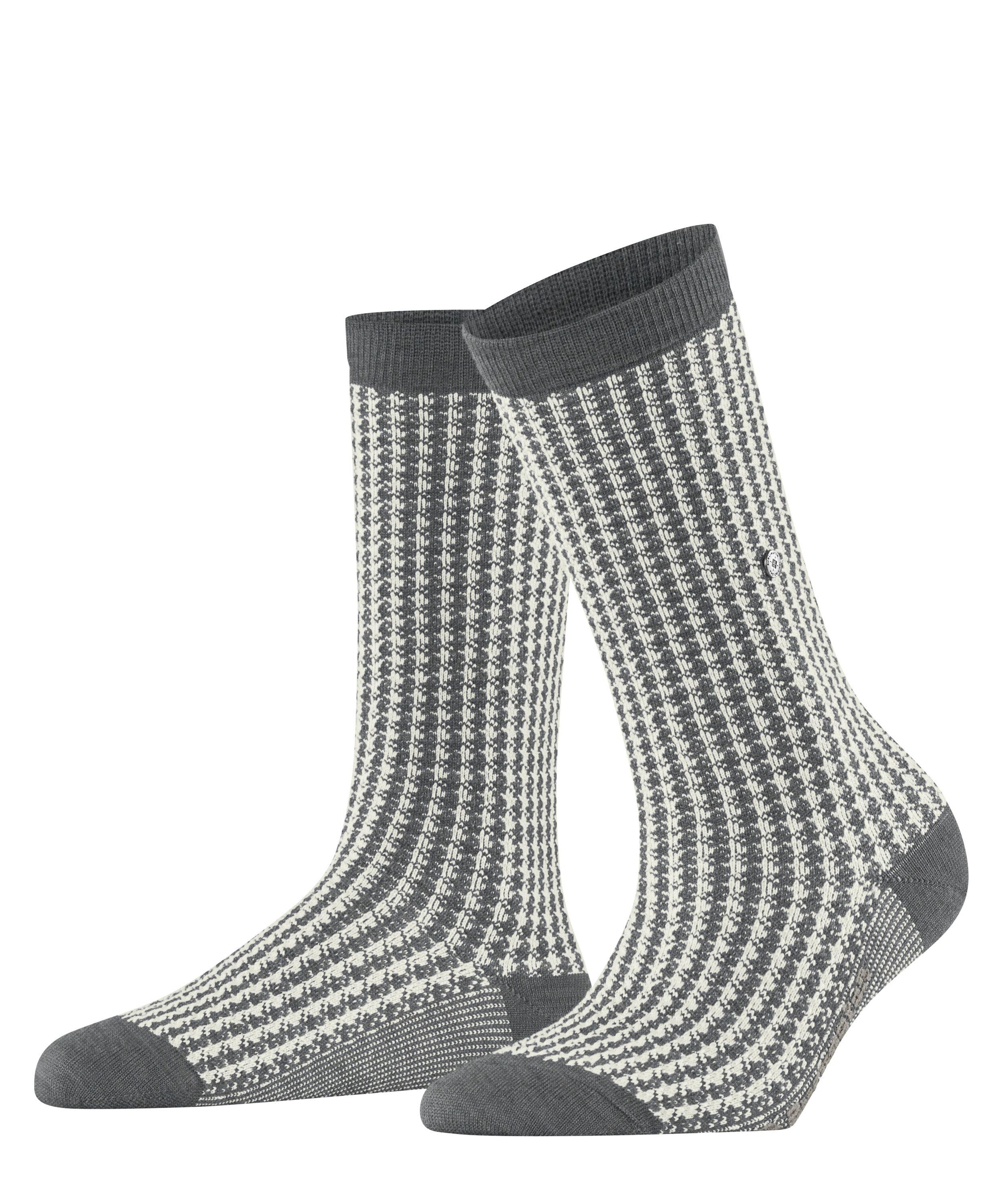 Burlington Pepita SO Socken Damen - dark grey (3070)