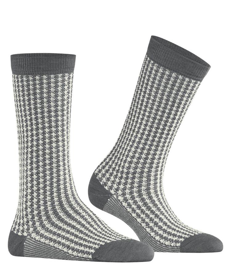 Burlington Burlington Pepita SO Socken Damen - dark grey (3070) - 0 | SportScheck