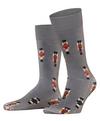 Burlington December Days SO Socken Herren - light greymel. (3390)