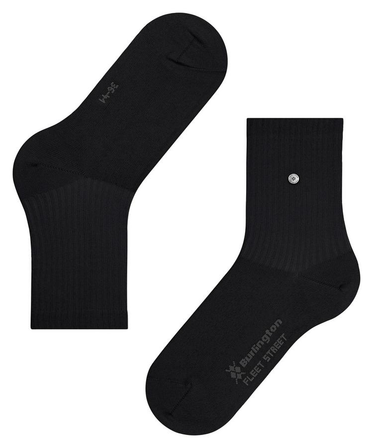 Burlington Burlington Fleet Street SO Socken Damen - black (3000) - 2 | SportScheck