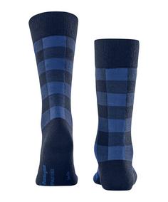 Rückansicht von Burlington Buffalo Check SO Freizeitsocken Herren royal (6879)