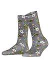 Burlington Fancy Christmas SO Socken Damen - light greymel. (3390)