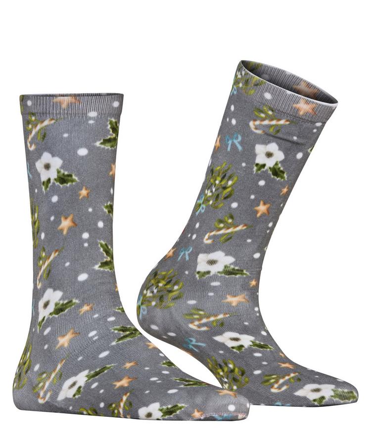Burlington Burlington Fancy Christmas SO Socken Damen - light greymel. (3390) - 0 | SportScheck