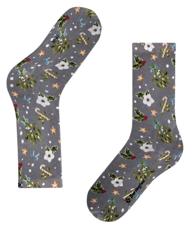 Burlington Burlington Fancy Christmas SO Socken Damen - light greymel. (3390) - 2 | SportScheck