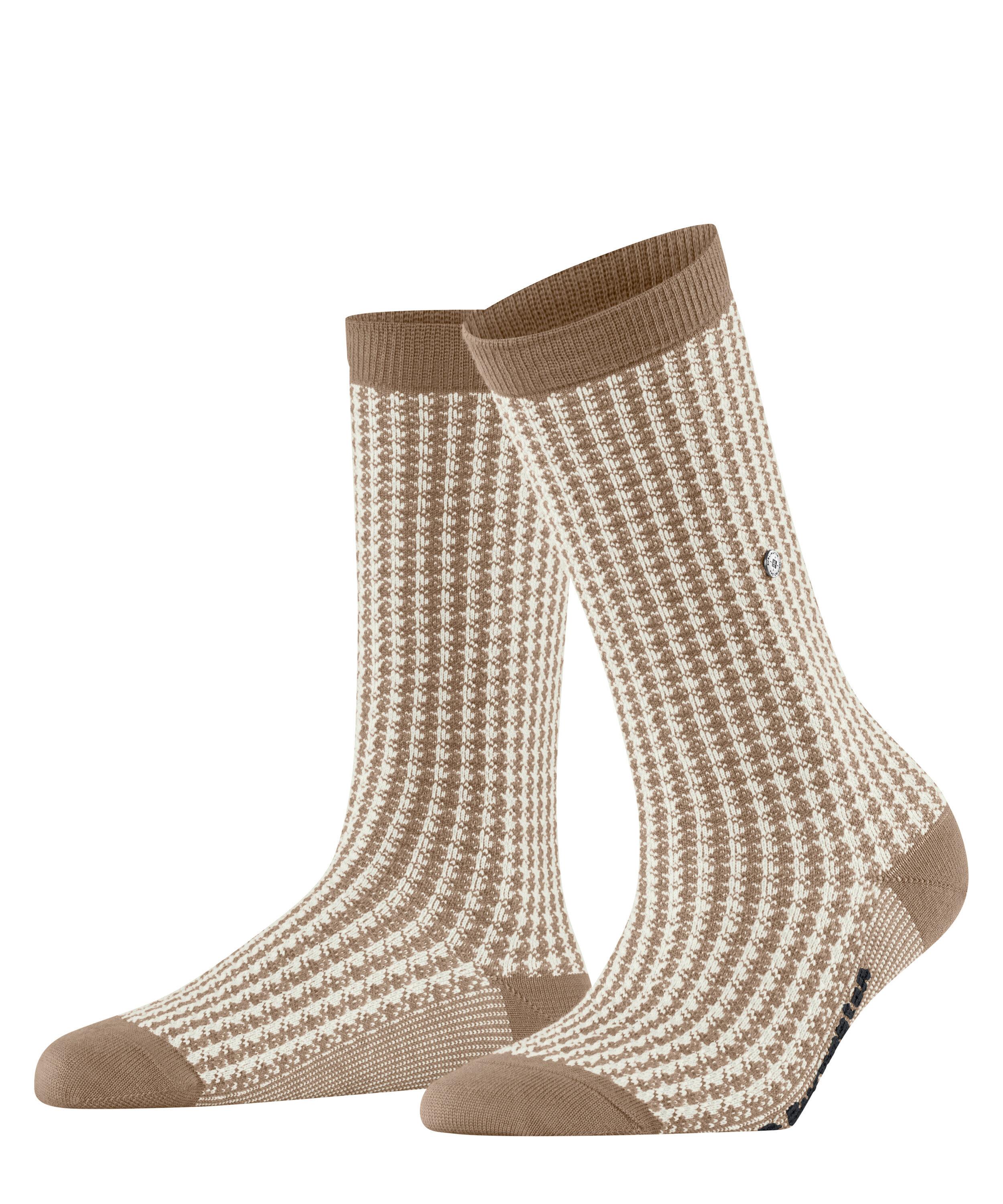 Burlington Pepita SO Socken Damen - camel (5038)