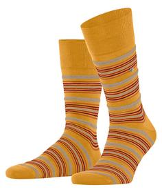 Burlington Funky Stripe Freizeitsocken Herren dottergelb (1305)