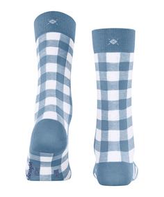 Rückansicht von Burlington Vichy SO Freizeitsocken Damen sky blue (6876)