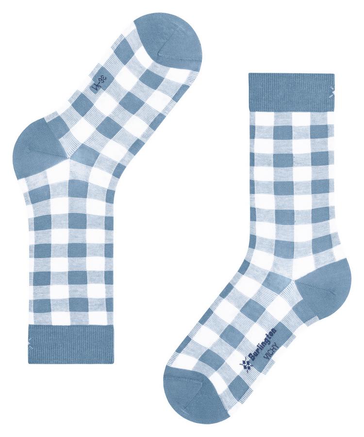 Burlington Burlington Vichy SO Socken Damen - sky blue (6876) - 2 | SportScheck