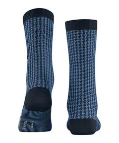 Rückansicht von Burlington Pepita SO Freizeitsocken Damen marine (6120)