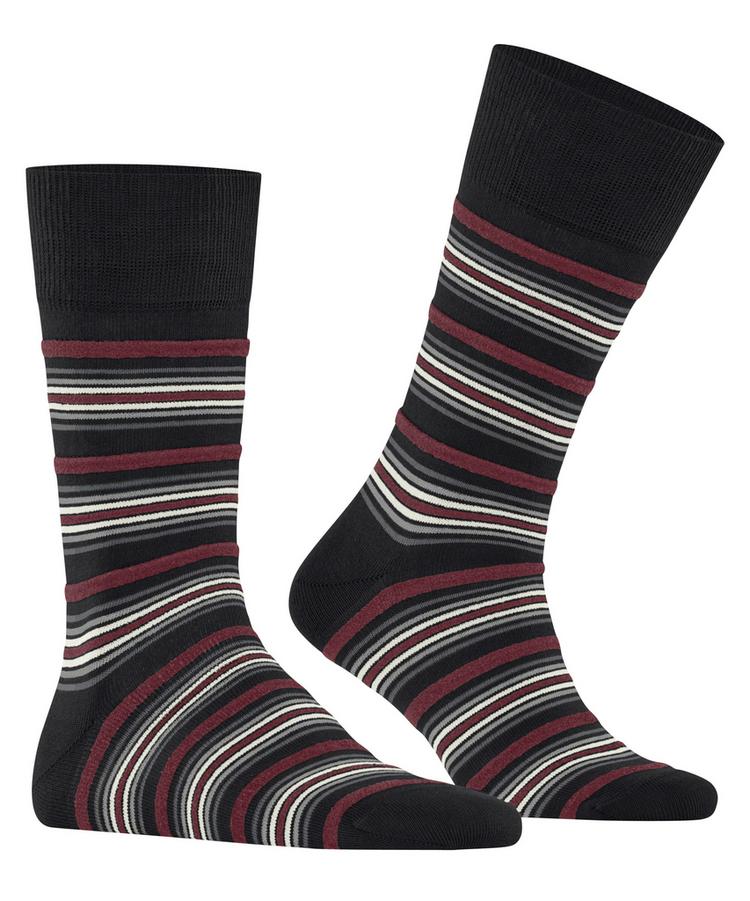Burlington Burlington Funky Stripe Socken Herren - black (3000) - 0 | SportScheck