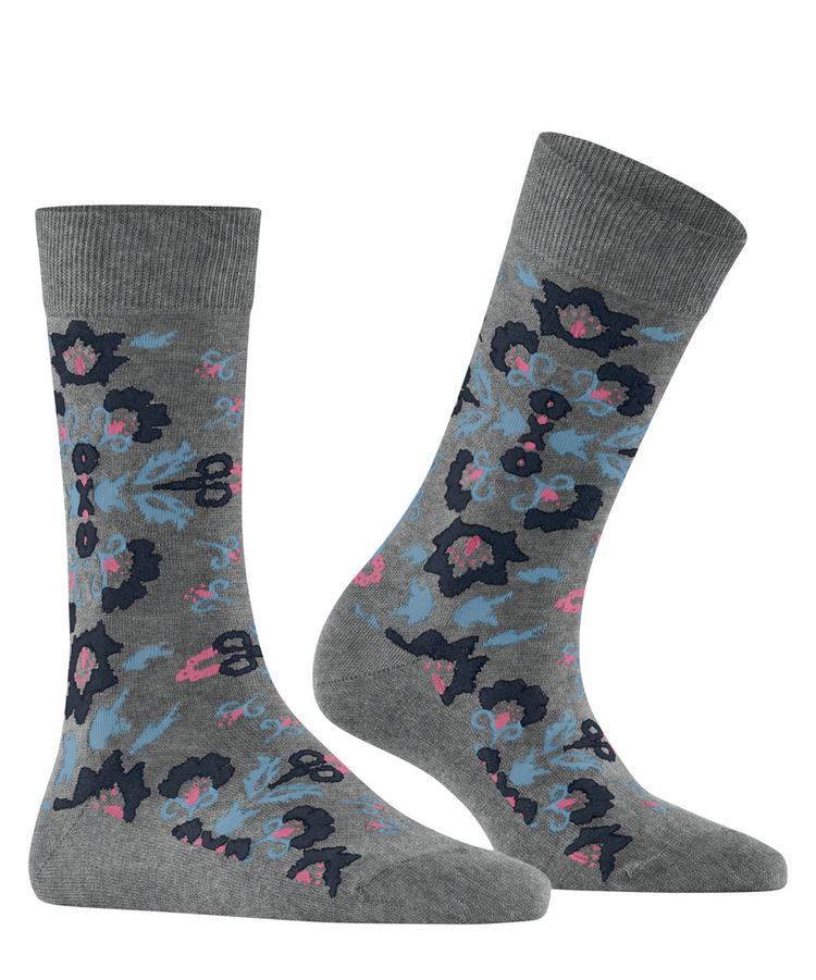 Burlington Burlington Velvet Blooms SO Socken Damen - light greymel. (3390) - 0 | SportScheck